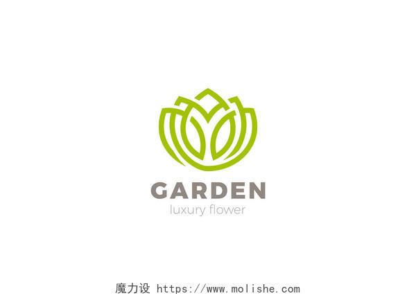 花卉花园标志设计